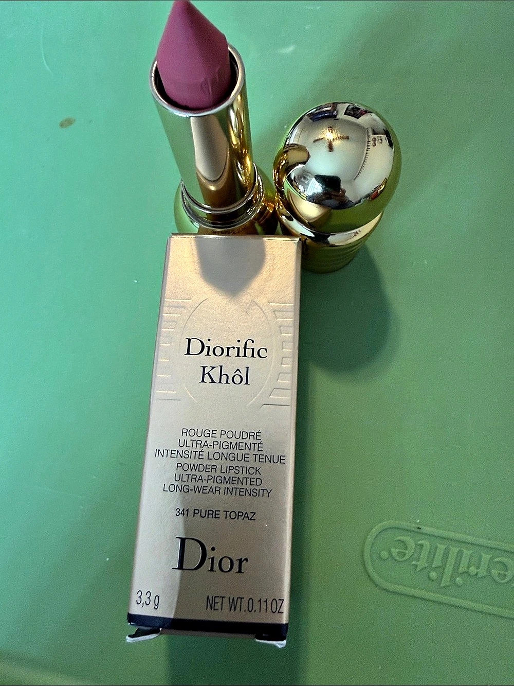 Dior Diorific Khol 341 Pure Topaz Lipstick NWT